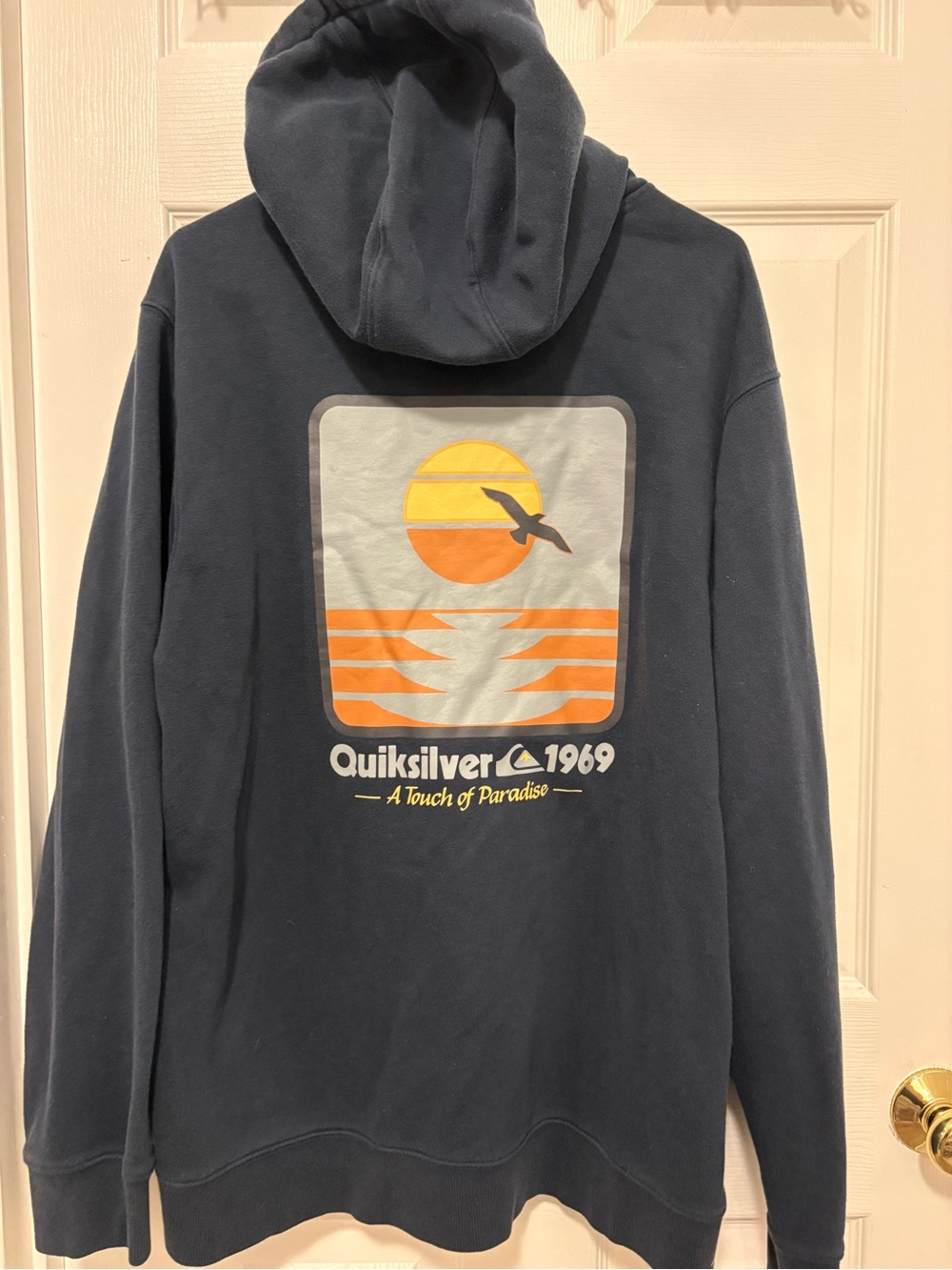 Quiksilver Men's Dark Navy Pullover Hoodie - Picture 5 of 5